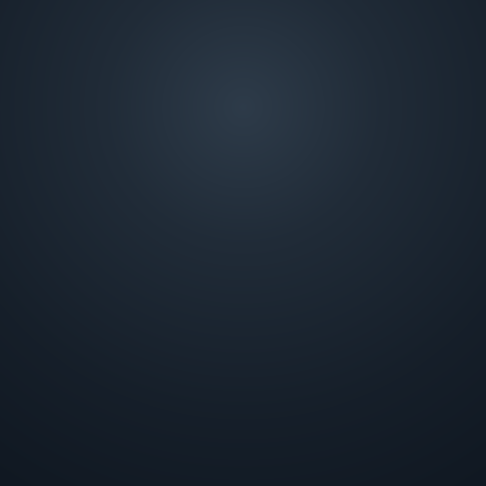 Dark radial gradient exported without dithering showing visible concentric banding rings